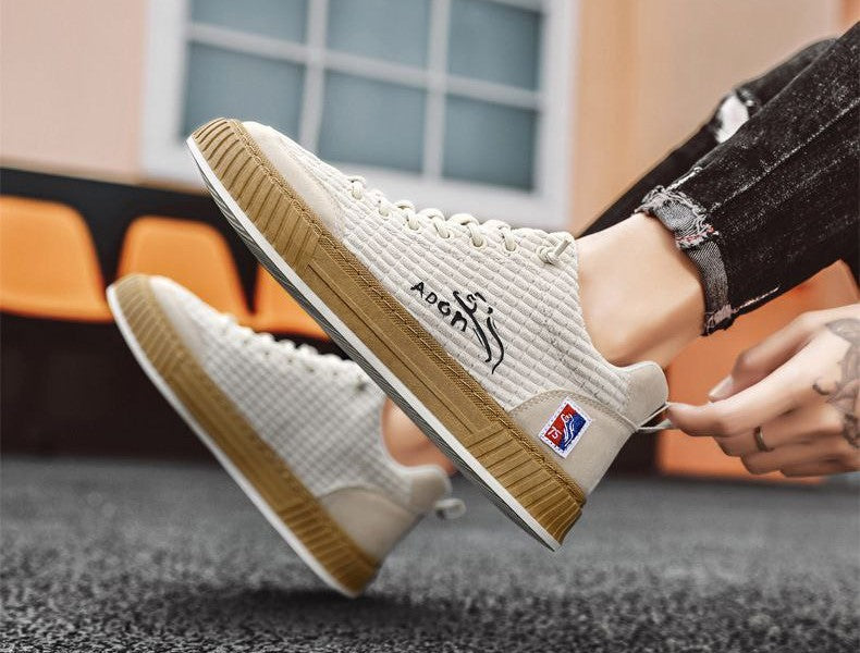Sneakers - Corduroy Blend Low Top & Cushioned Support