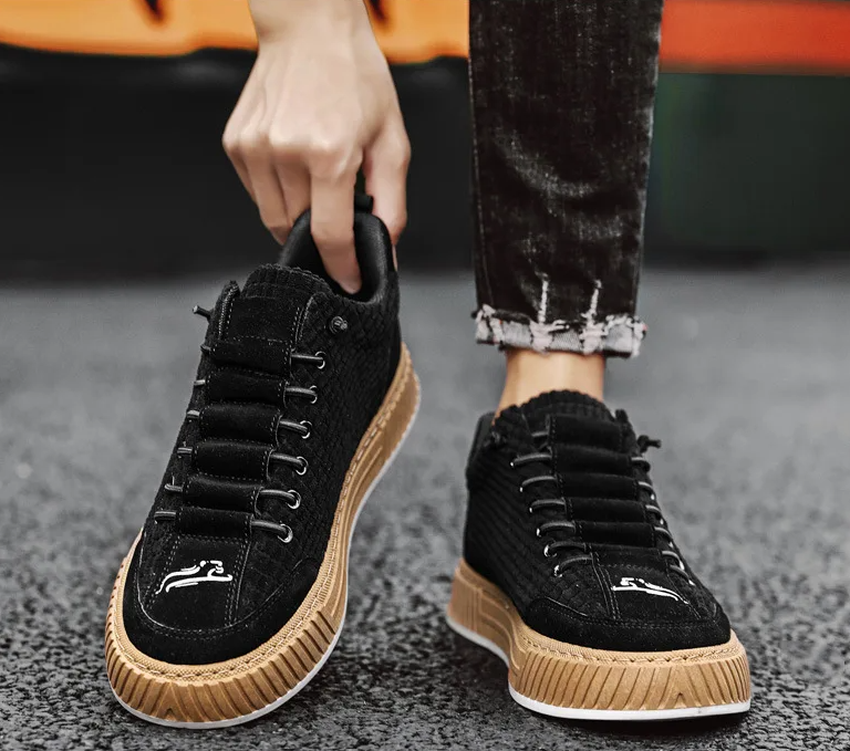 Sneakers - Corduroy Blend Low Top & Cushioned Support
