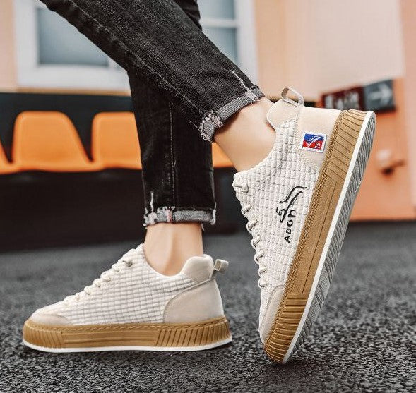 Sneakers - Corduroy Blend Low Top & Cushioned Support