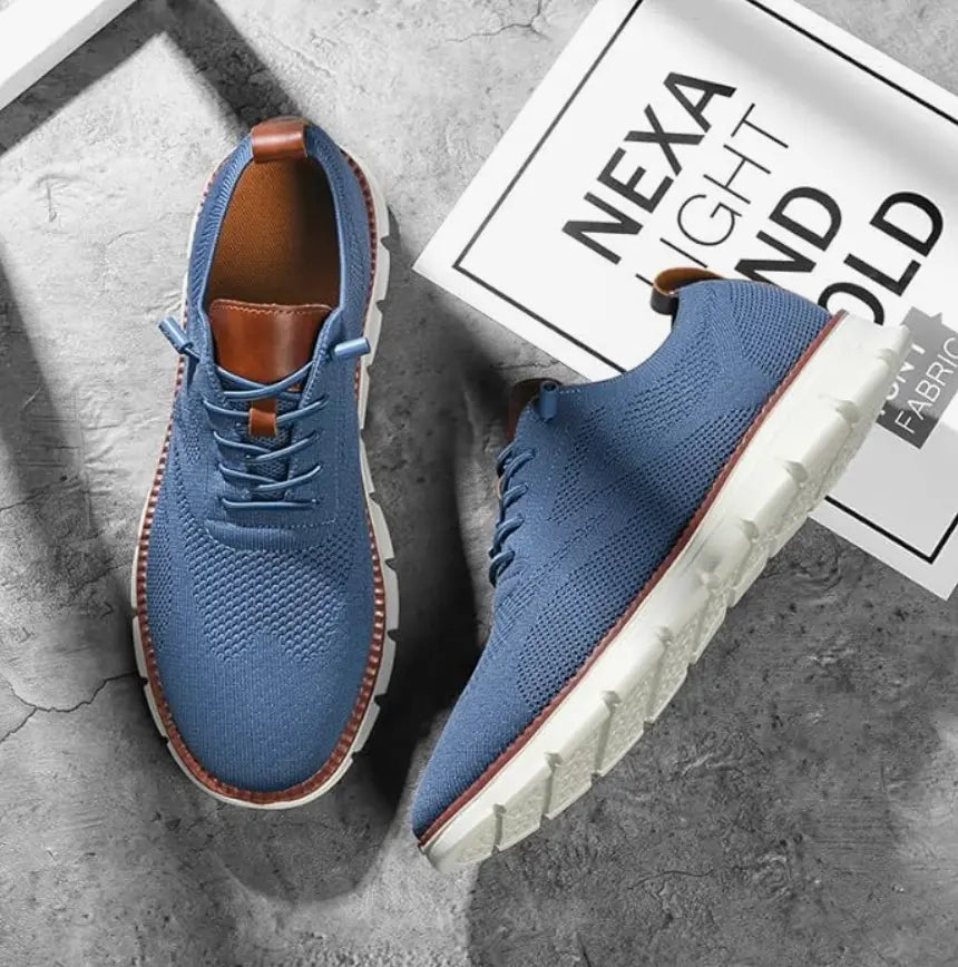 Sneakers - Knit Blend Upper & Cushioned Shock Absorption