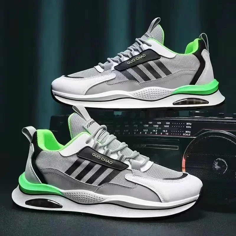Sneakers - Polyester Blend Retro Shape & Traction Sole