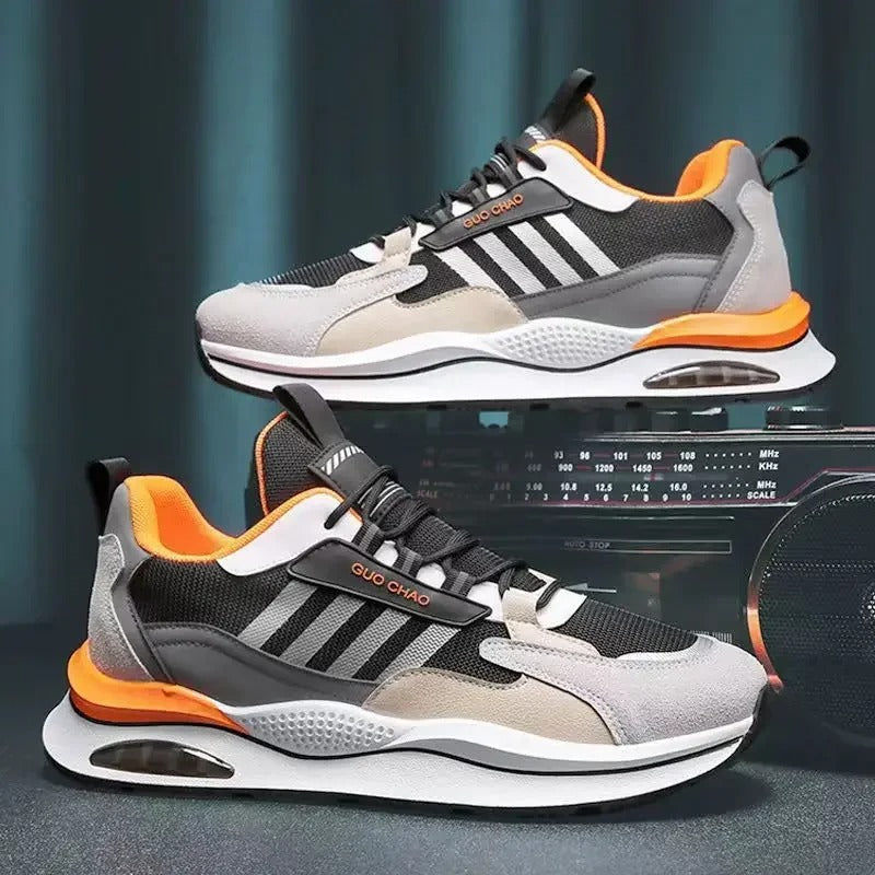 Sneakers - Polyester Blend Retro Shape & Traction Sole