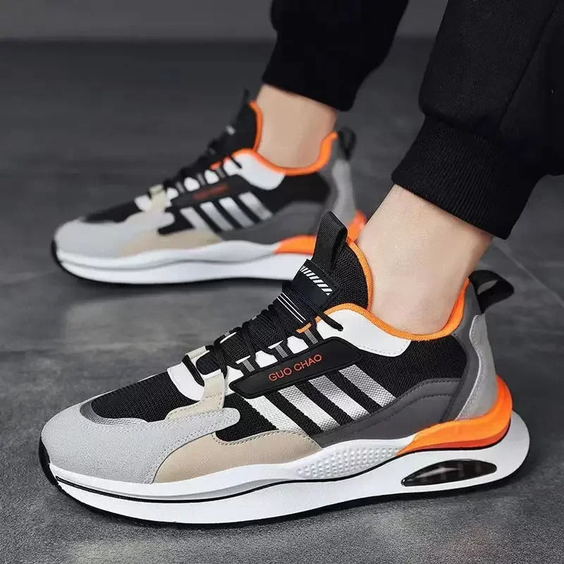Sneakers - Polyester Blend Retro Shape & Traction Sole