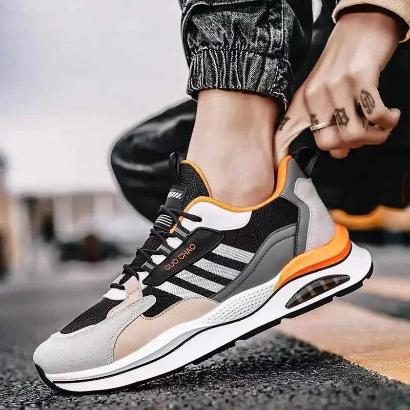 Sneakers - Polyester Blend Retro Shape & Traction Sole