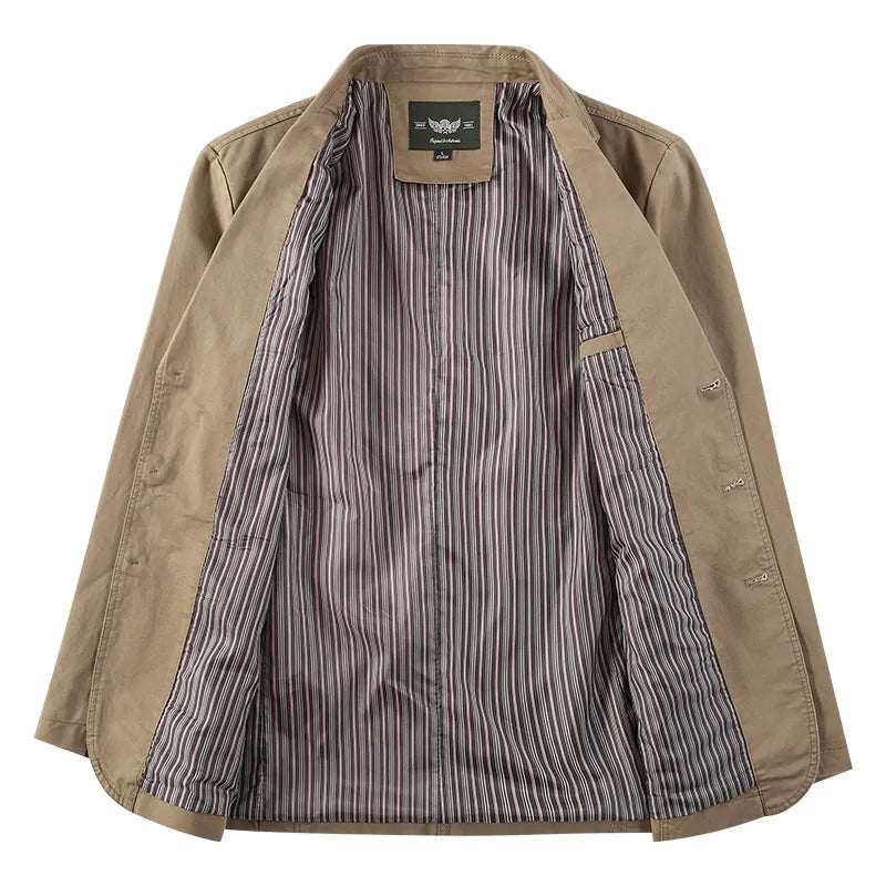 Soft-Blend Blazer - Triple Breasted Front & Tailored Fit