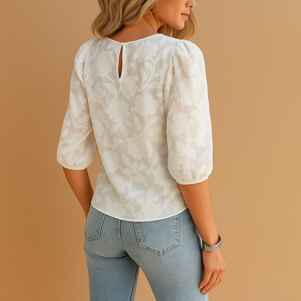 Soft-Blend Blouse - Floral Pattern And Lightweight Wear