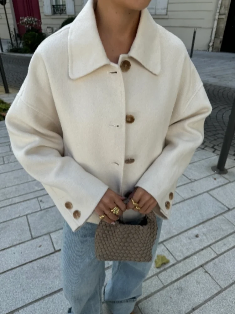 Soft-Blend Cardigan - Classic Collar & Button Front Fit