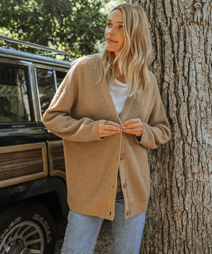 Soft-Blend Cardigan – V Neck & Lightweight Warmth Fit
