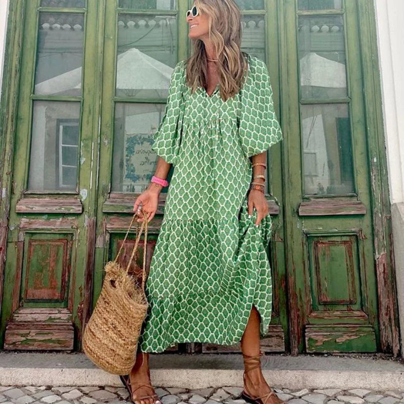 Soft-Blend Dress - Flowy Maxi Shape And Easy Movement