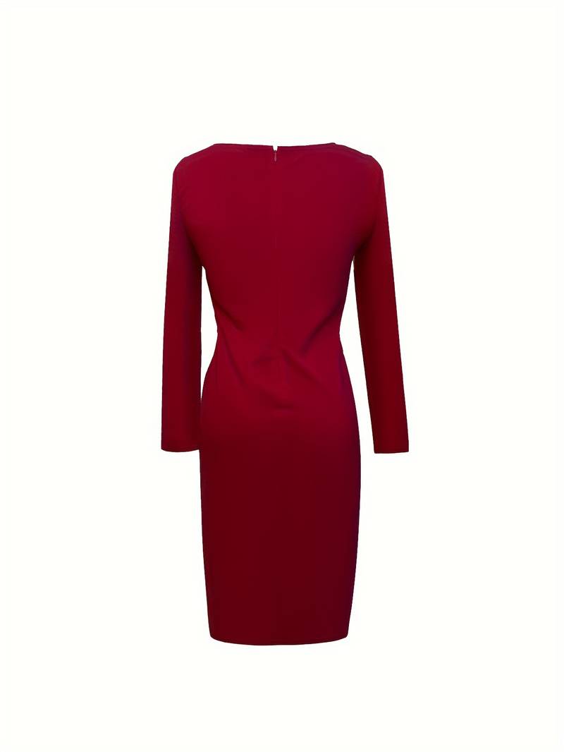 Soft-Blend Dress - Twist Front & Flexible Draped Shape