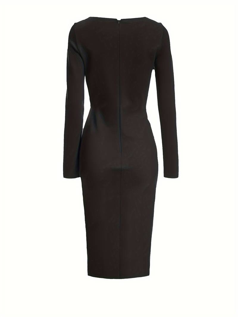 Soft-Blend Dress - Twist Front & Flexible Draped Shape