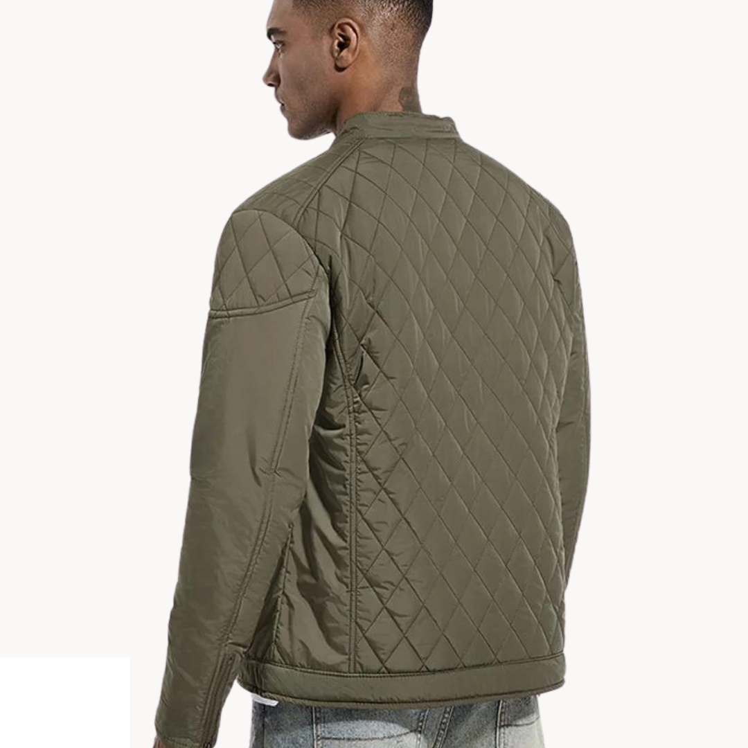 Soft-Blend Jacket - Diamond Quilted Design And Keeps Warm
