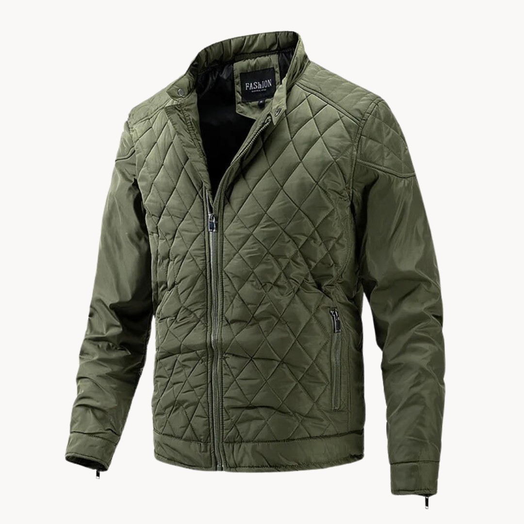Soft-Blend Jacket - Diamond Quilted Design And Keeps Warm