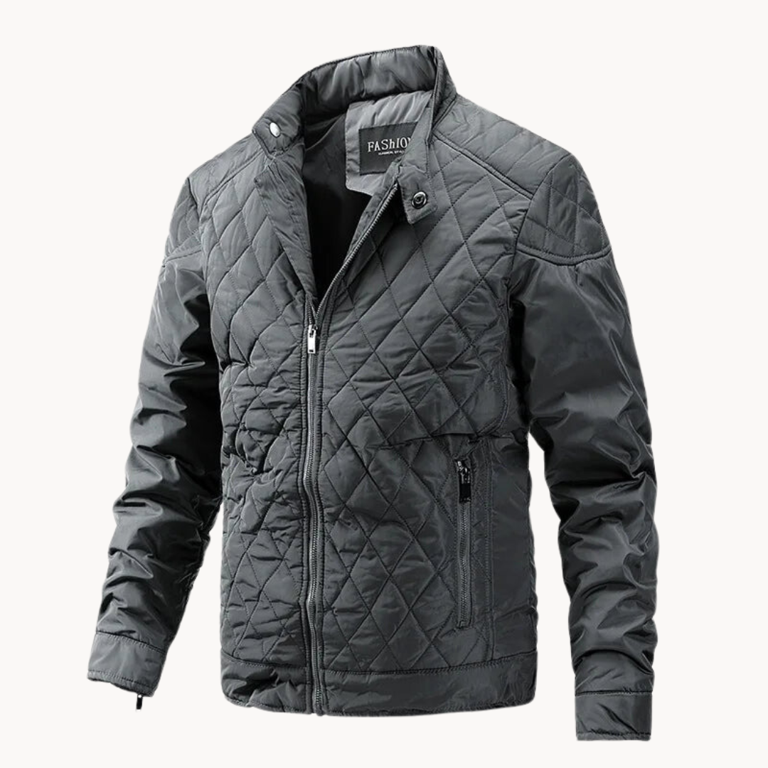 Soft-Blend Jacket - Diamond Quilted Design And Keeps Warm