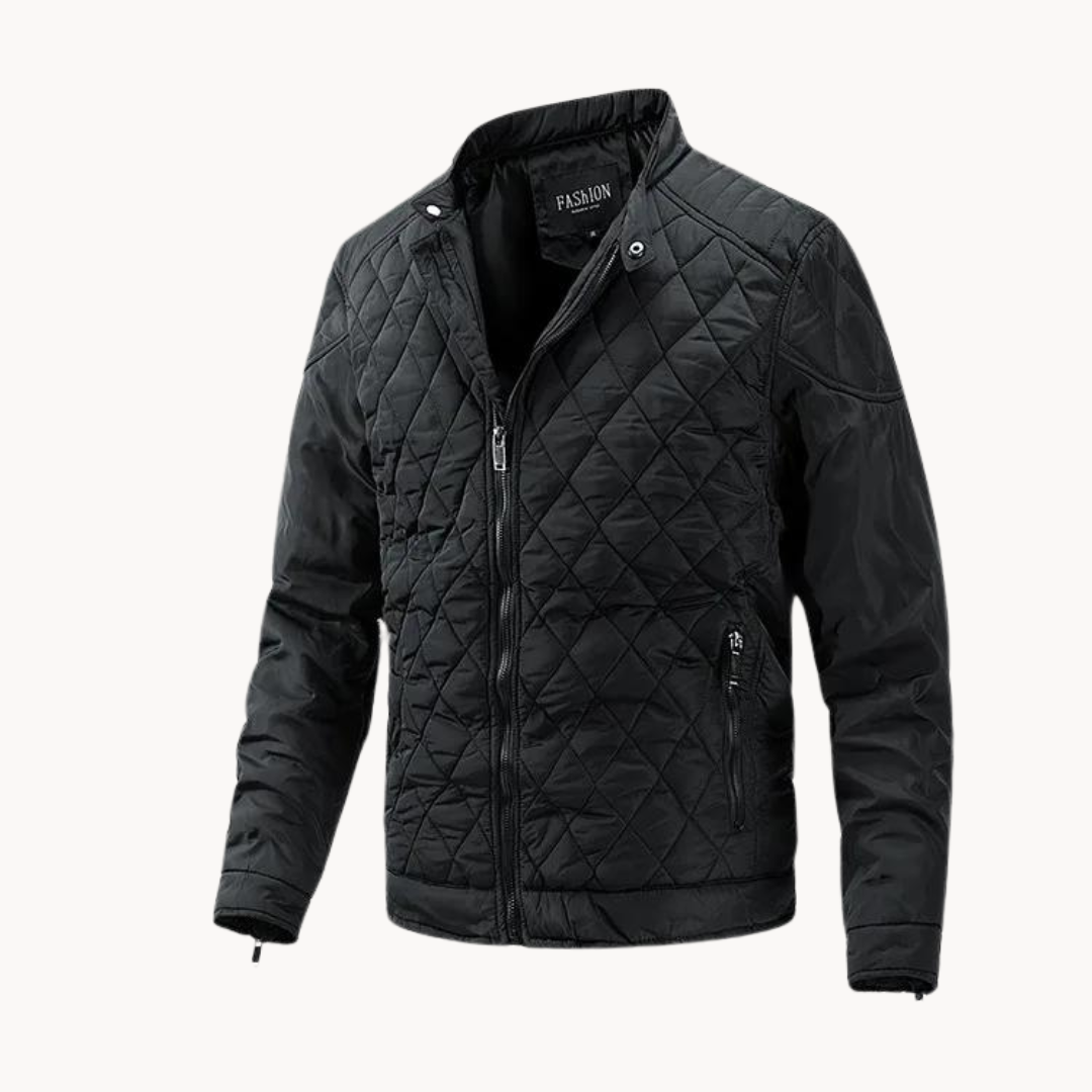 Soft-Blend Jacket - Diamond Quilted Design And Keeps Warm