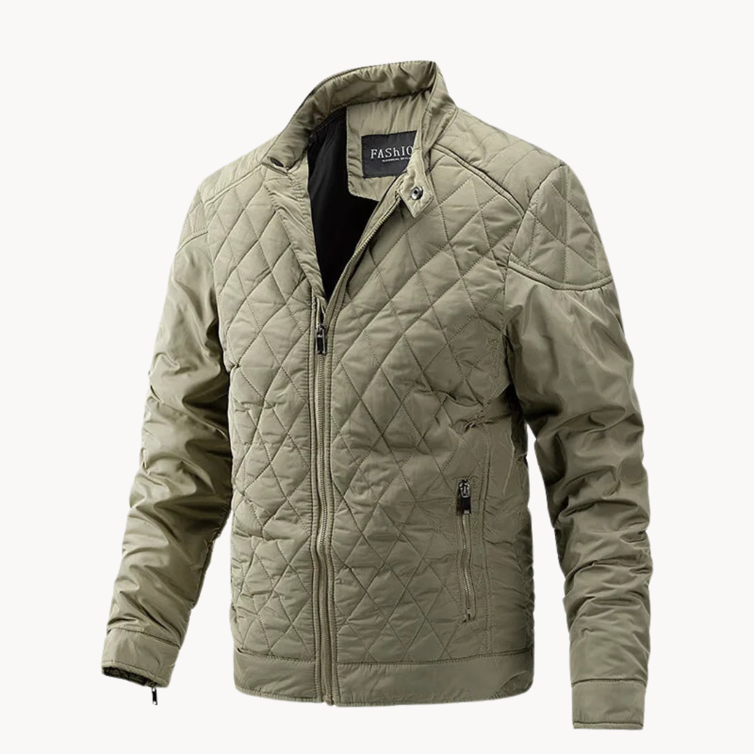 Soft-Blend Jacket - Diamond Quilted Design And Keeps Warm