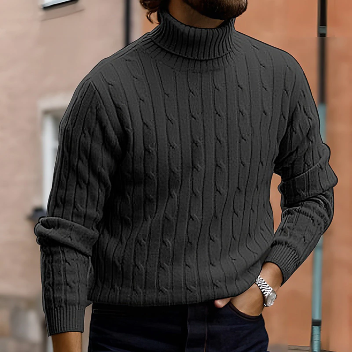 Soft-Blend Jumper – High Neck Shape & Extra Warm Comfort