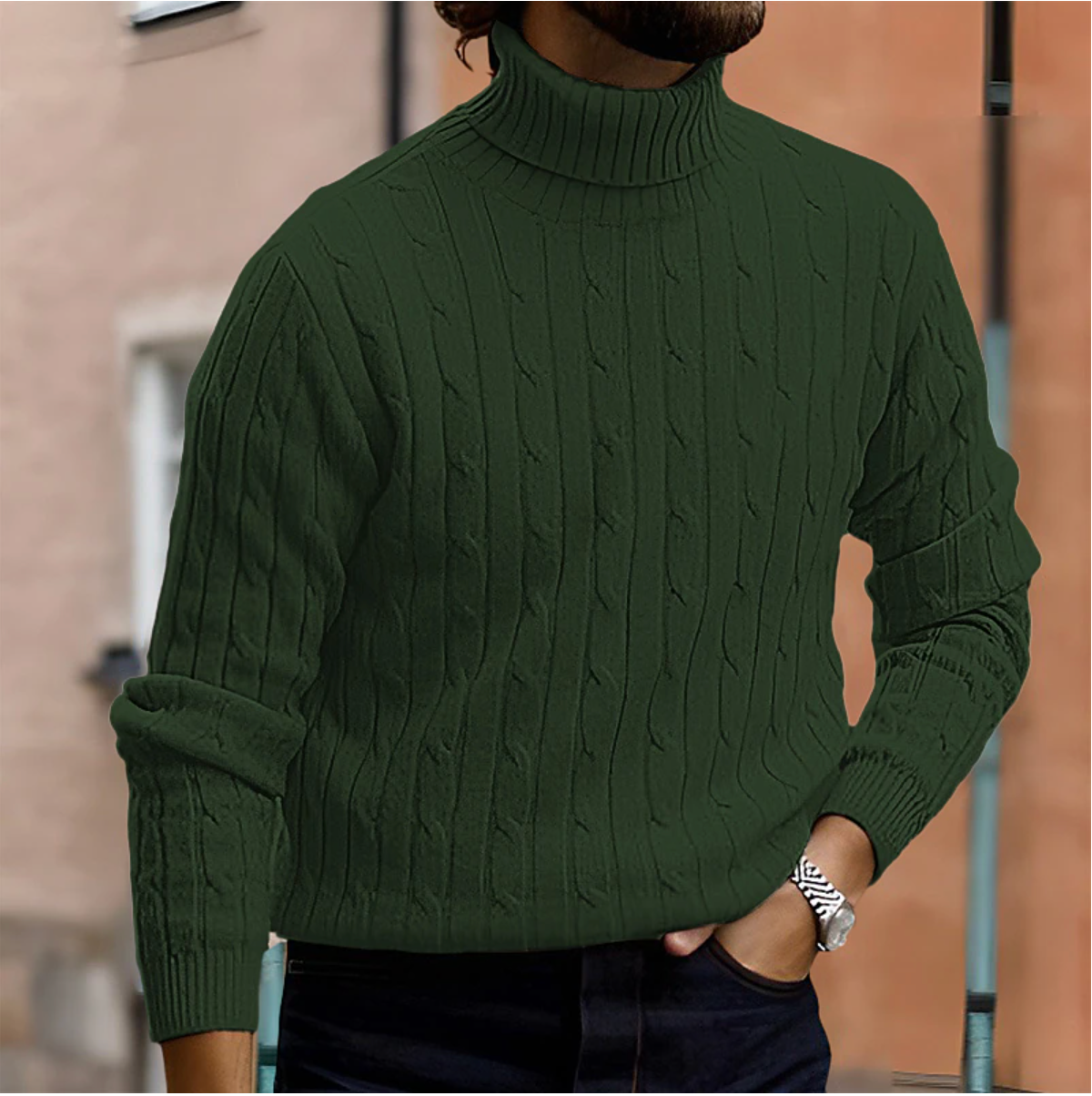 Soft-Blend Jumper – High Neck Shape & Extra Warm Comfort