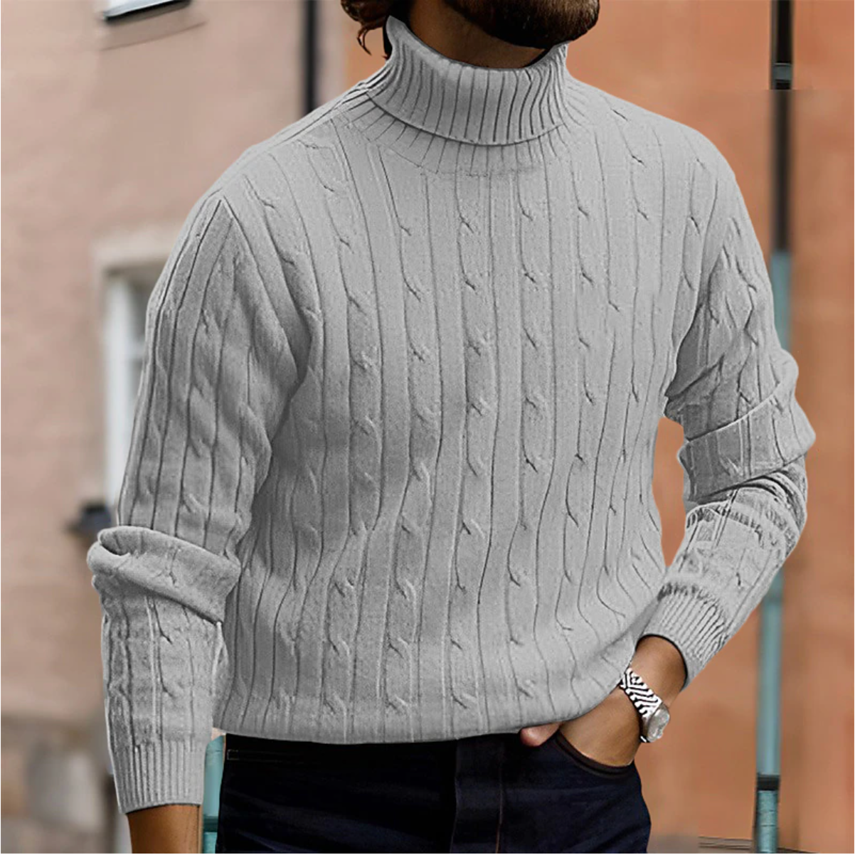 Soft-Blend Jumper – High Neck Shape & Extra Warm Comfort