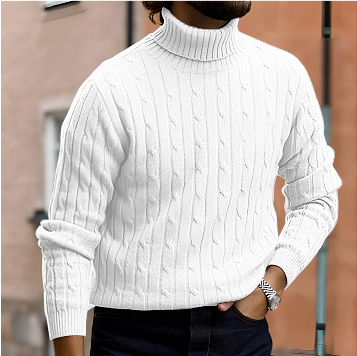 Soft-Blend Jumper – High Neck Shape & Extra Warm Comfort