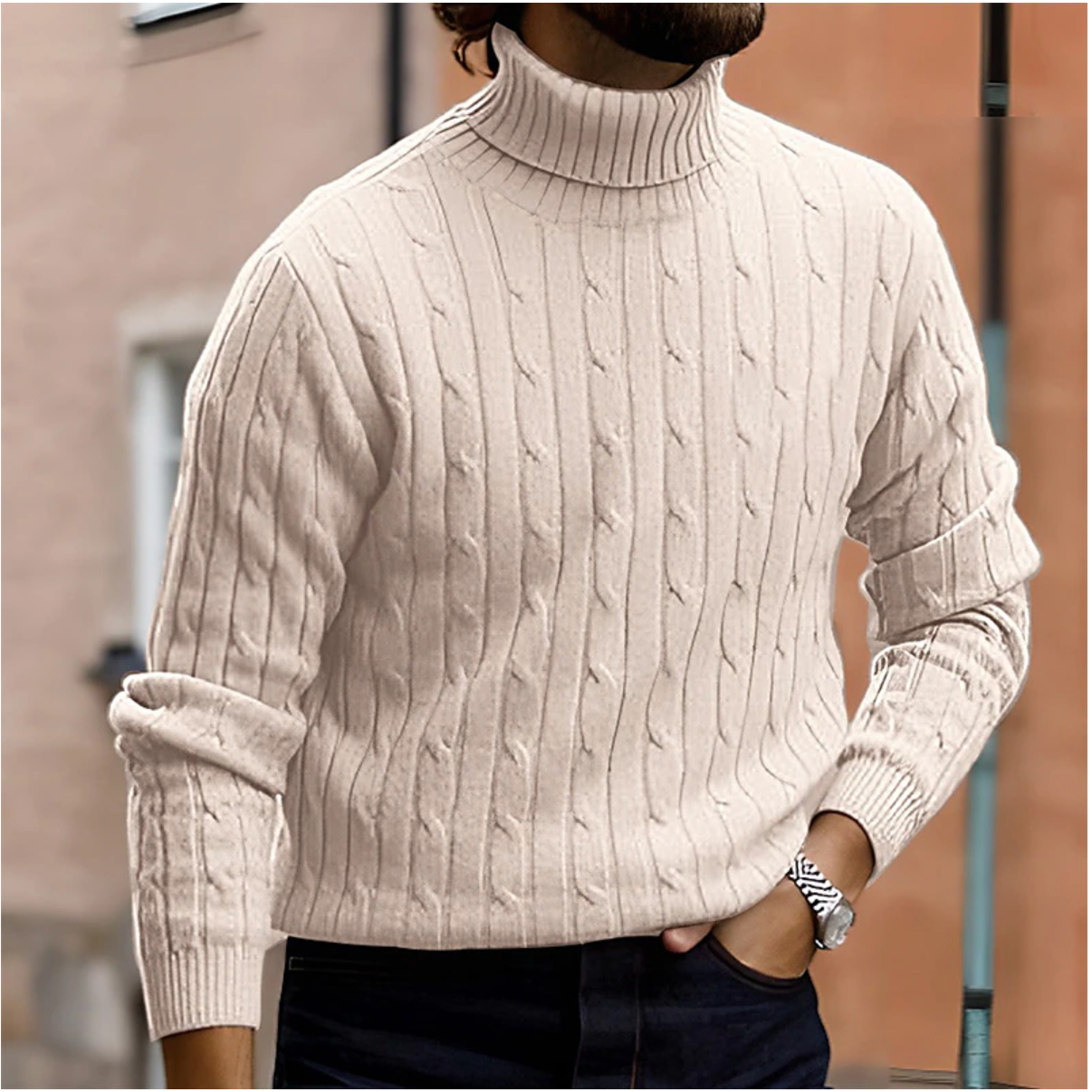 Soft-Blend Jumper – High Neck Shape & Extra Warm Comfort