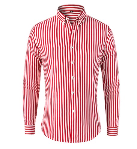 Soft Blend Overshirt - Vertical Stripes And Light Coverage
