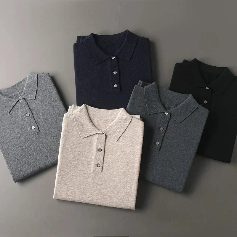 Soft-Blend Polo - Structured Collar & Button Placket