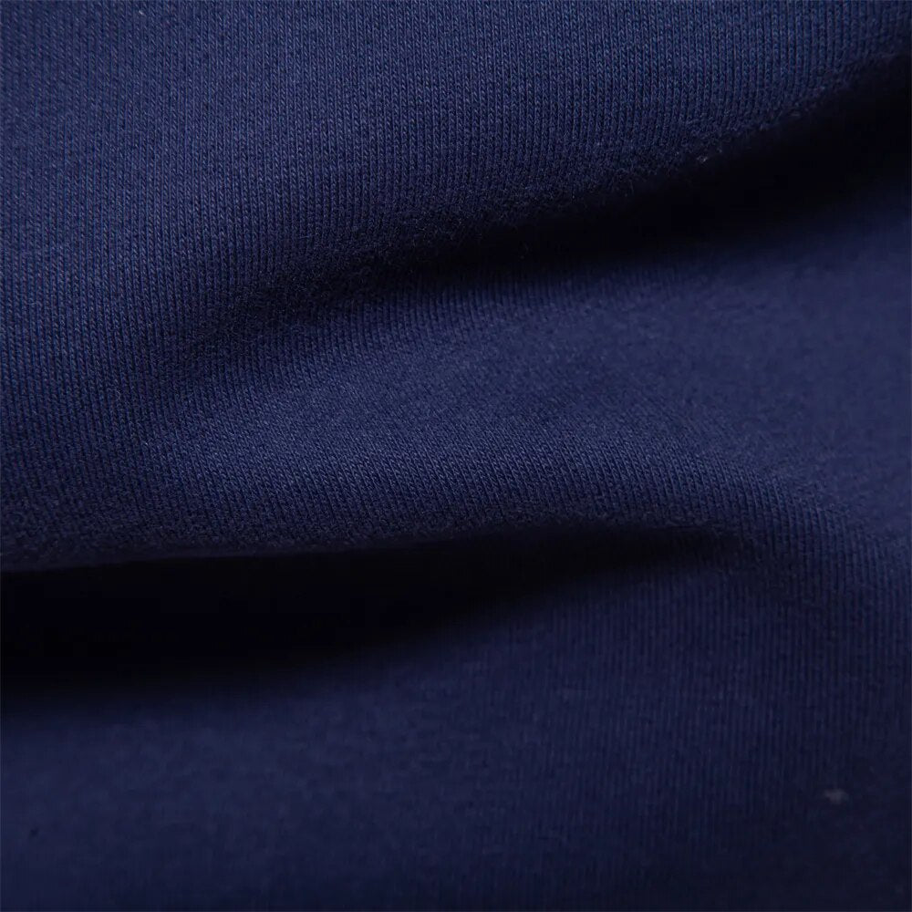 Soft-Blend Polo Sweatshirt - Contrast Collar & Flexible Fit