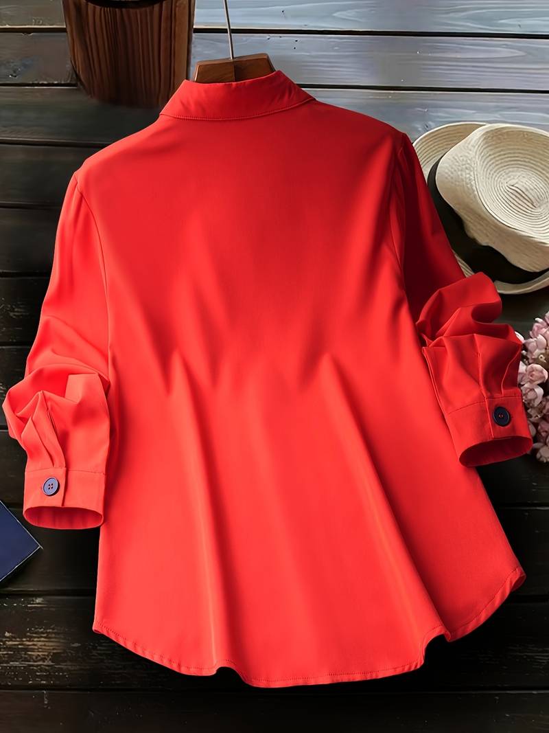 Soft-Blend Shirt - Long Sleeve Cut And Smooth Drape Ease