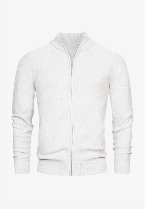 Soft Blend Sweater - Full Zip Front & Easy On Off Wear