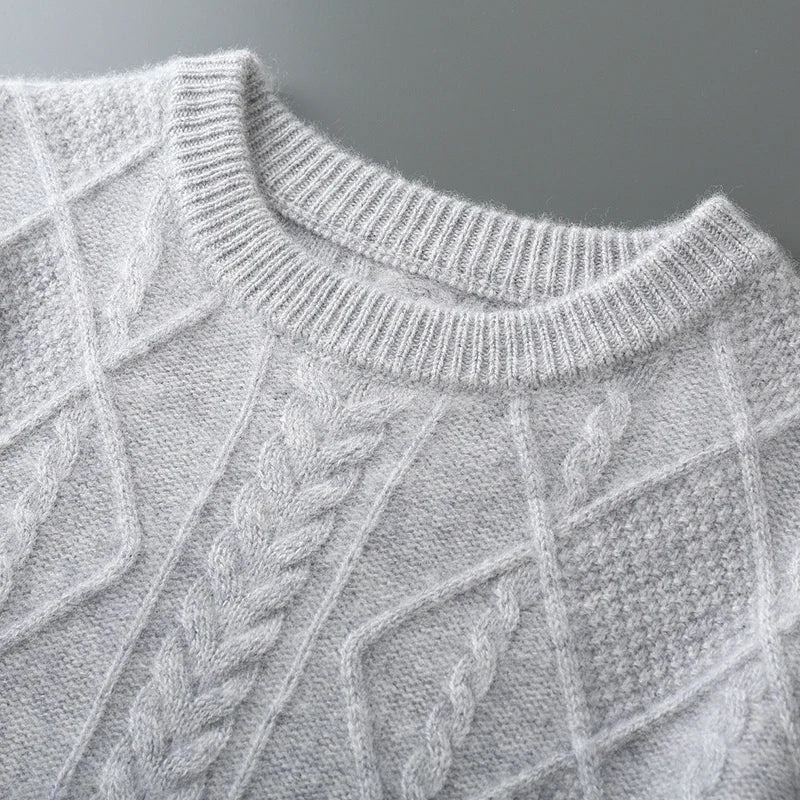 Soft-Blend Sweater – Raised Knit Texture & Holds Shape
