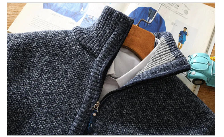 Sweater - Half Zip Front & Fleece Blend Air Control