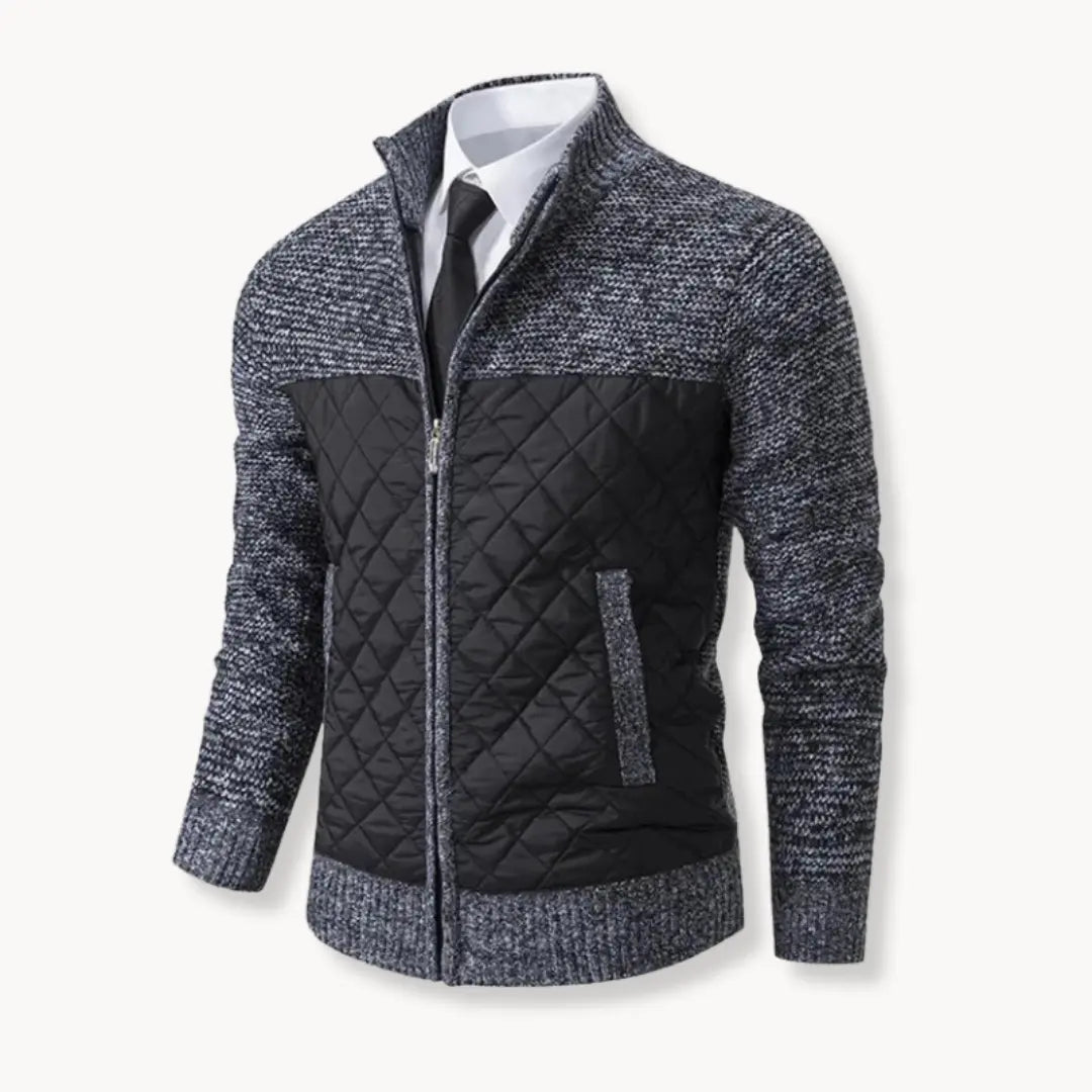 Sweater - Jacquard Twill Blend & Insulated Thermal Baffles