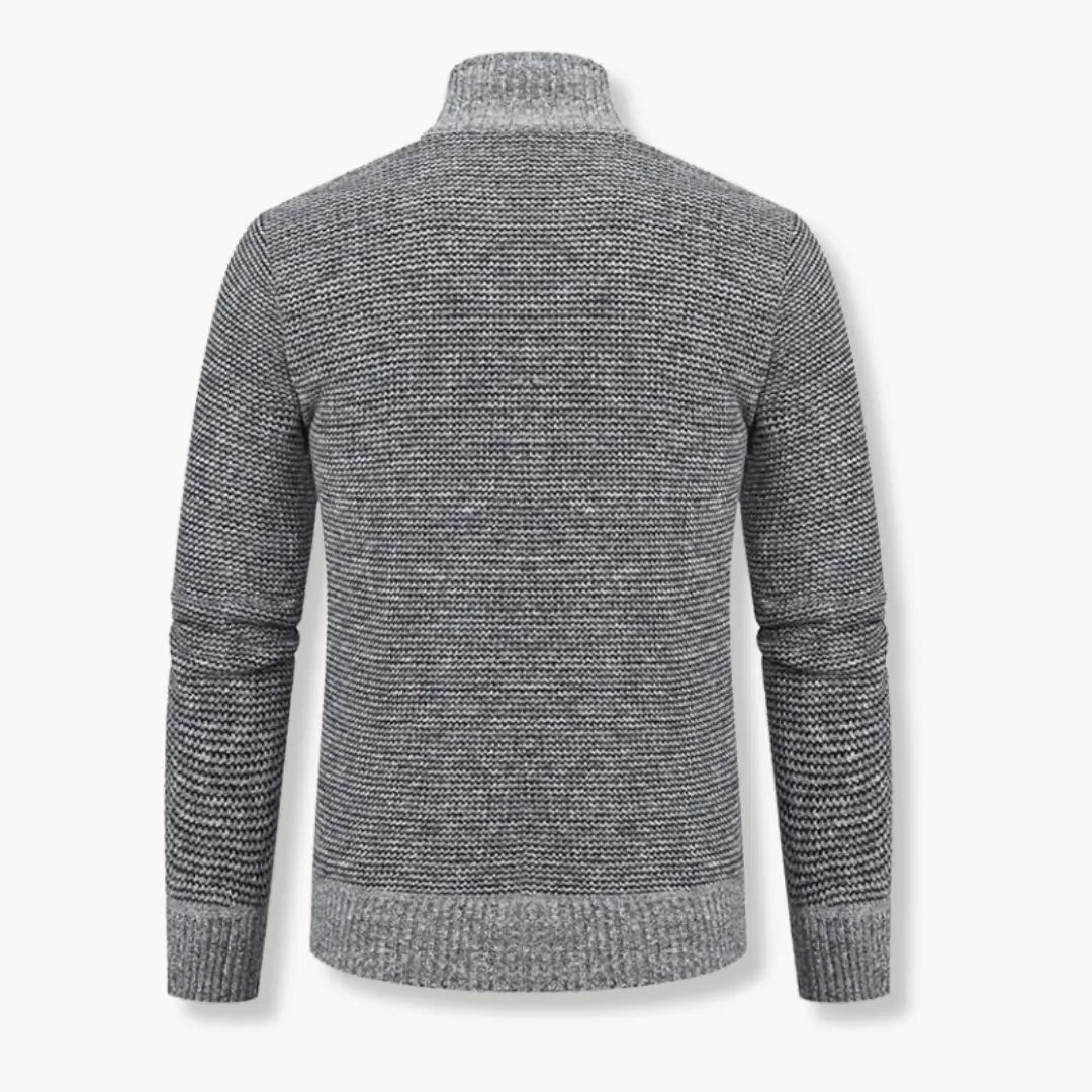 Sweater - Jacquard Twill Blend & Insulated Thermal Baffles