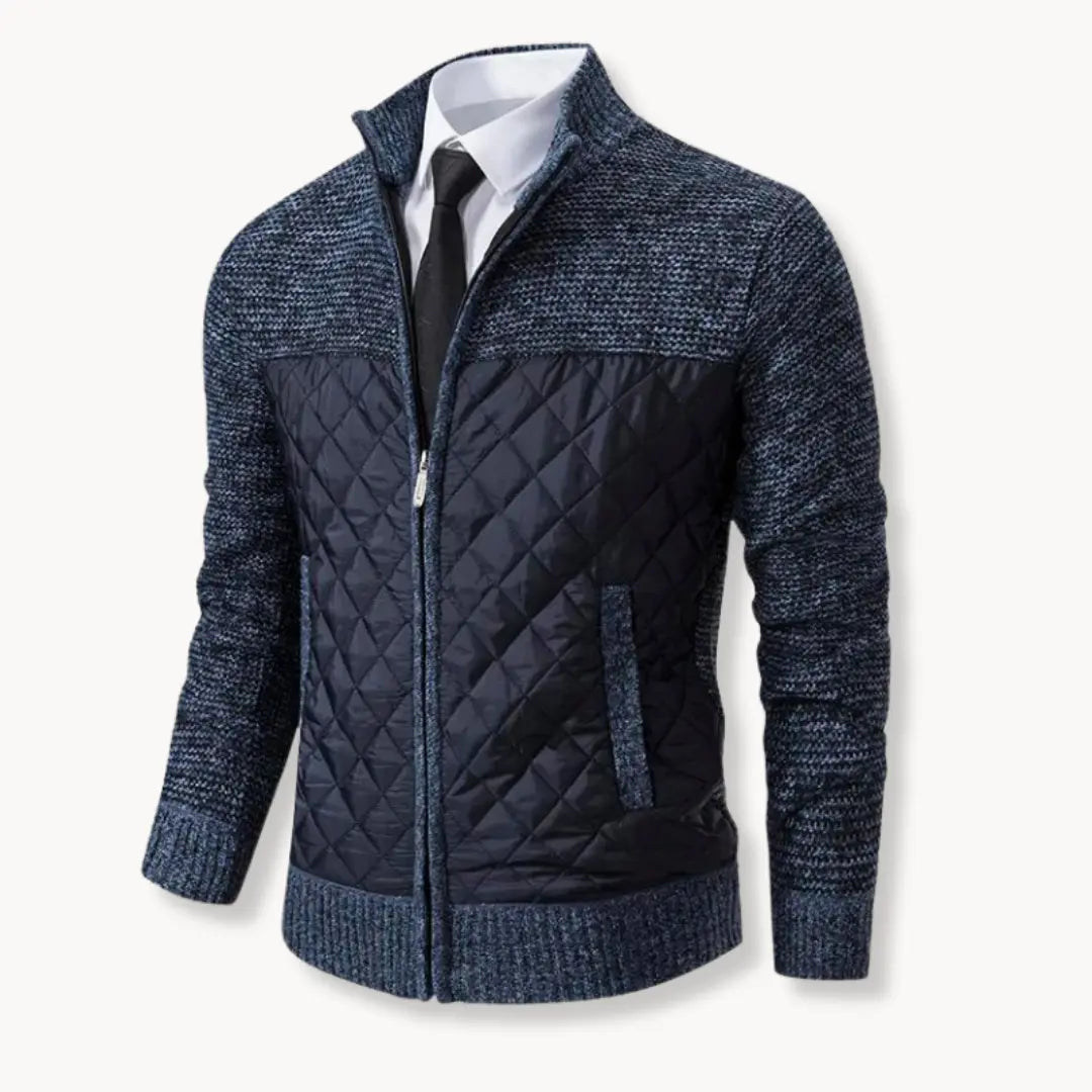 Sweater - Jacquard Twill Blend & Insulated Thermal Baffles