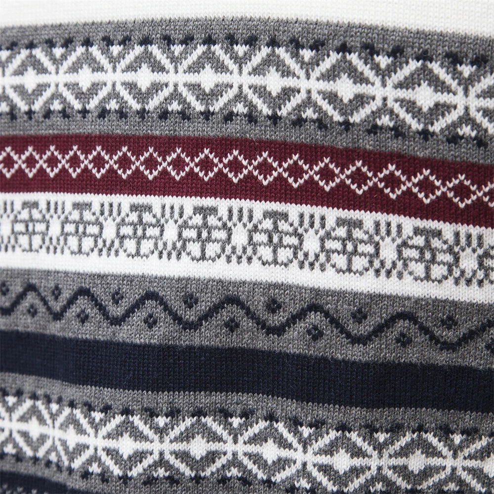 Sweater - Polyester Blend Quarter Zip And Adjustable Neck