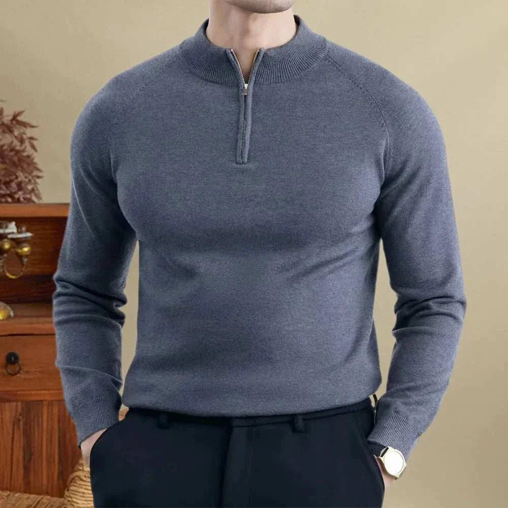 Sweater - Slim Knit Shape & Warm Natural Blend Comfort