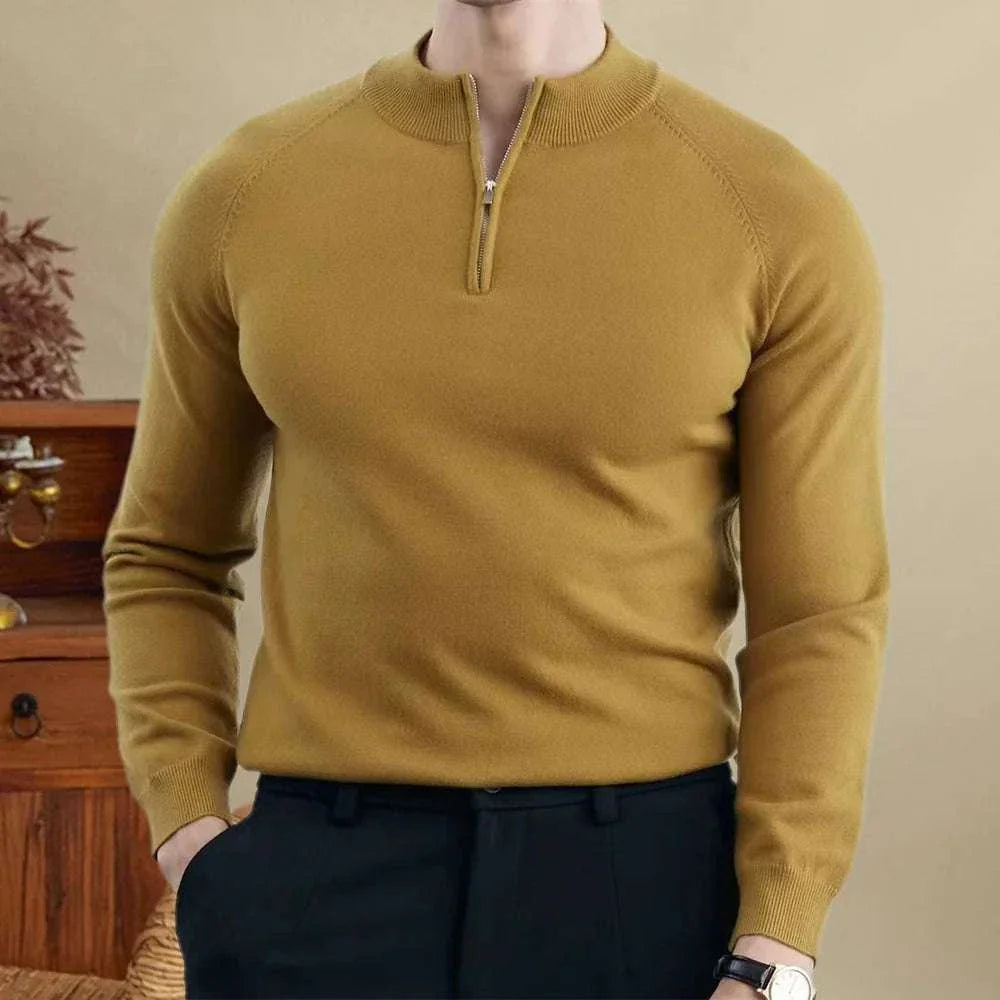 Sweater - Slim Knit Shape & Warm Natural Blend Comfort