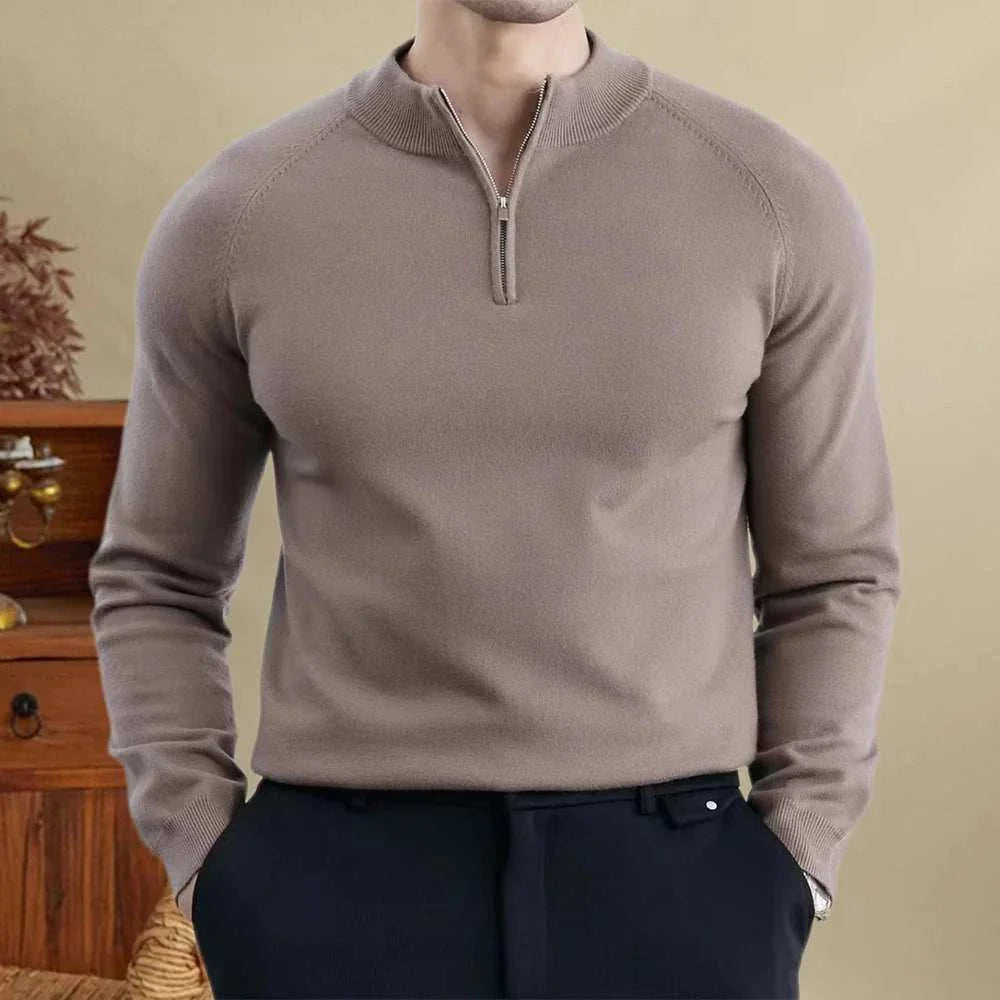 Sweater - Slim Knit Shape & Warm Natural Blend Comfort