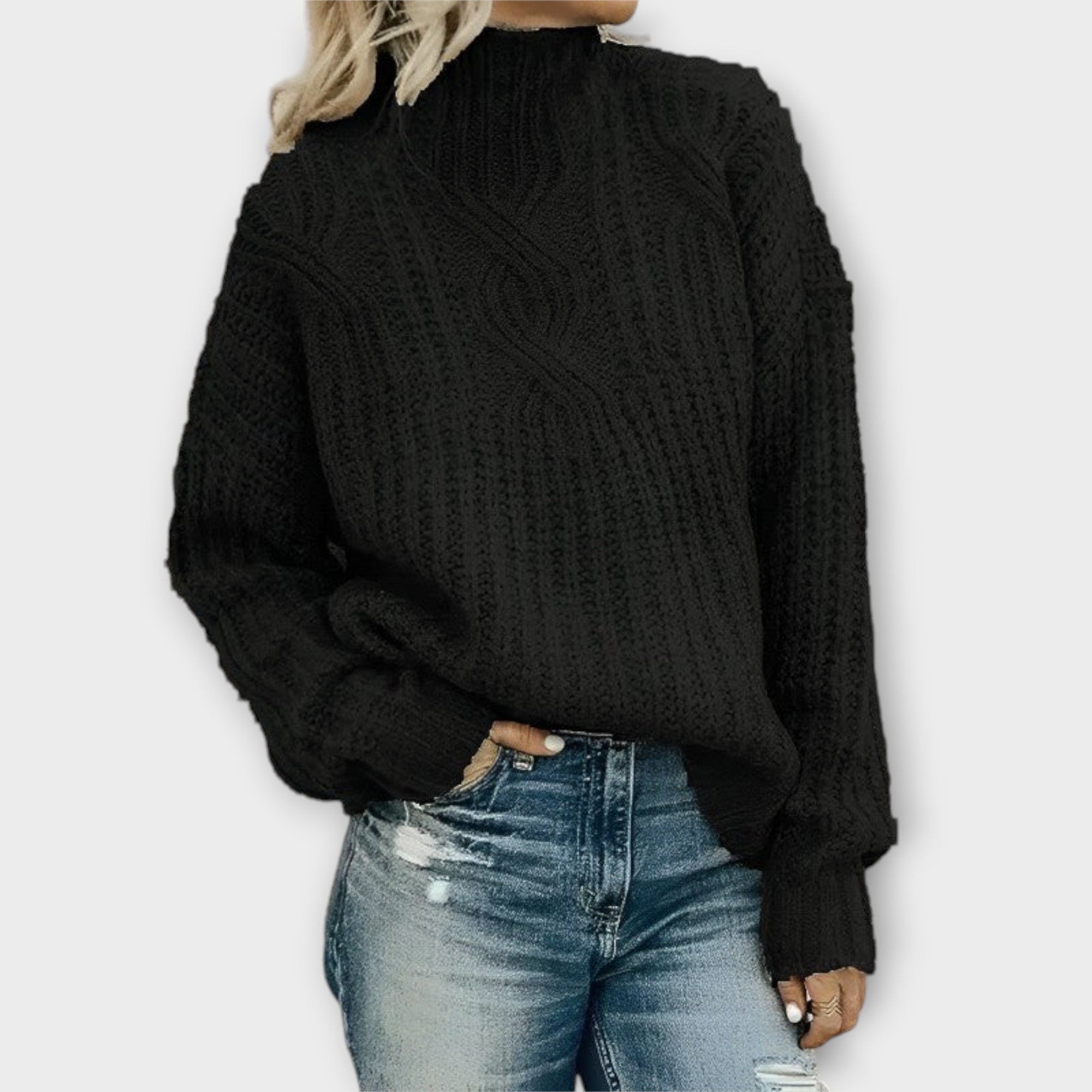 Sweater – Soft-Blend Knit & Relaxed Fit For Easy Movement