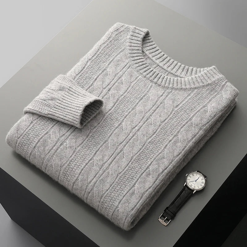 Sweater - Soft-Blend Polo Collar & Insulating Shape