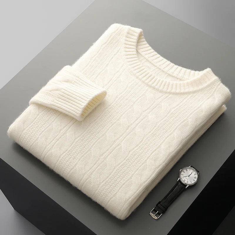 Sweater - Soft-Blend Polo Collar & Insulating Shape