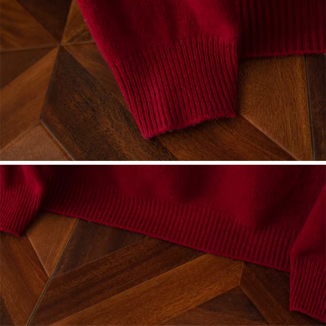 Sweater - Zip Front Knit & Warm Breathable Layering Fit