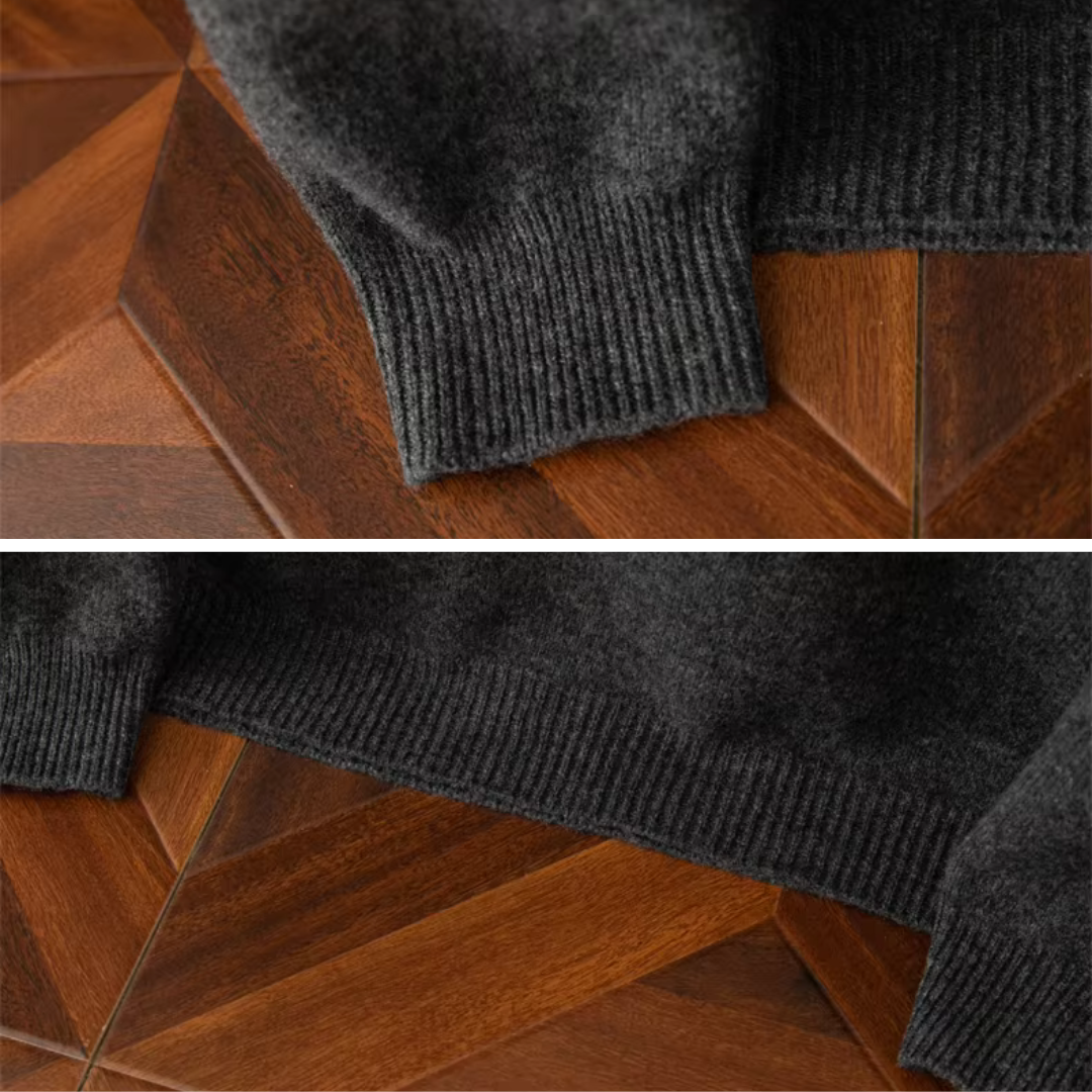 Sweater - Zip Front Knit & Warm Breathable Layering Fit