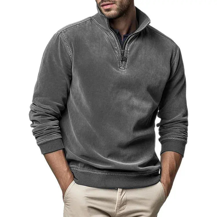 Sweatshirt - Polyester Blend Washed Fleece And Keeps Shape