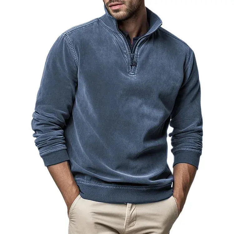 Sweatshirt - Polyester Blend Washed Fleece And Keeps Shape