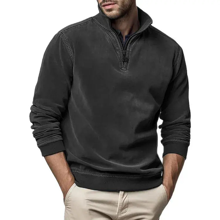 Sweatshirt - Polyester Blend Washed Fleece And Keeps Shape
