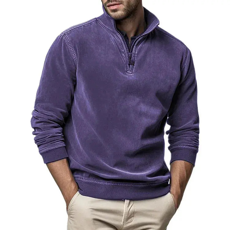 Sweatshirt - Polyester Blend Washed Fleece And Keeps Shape