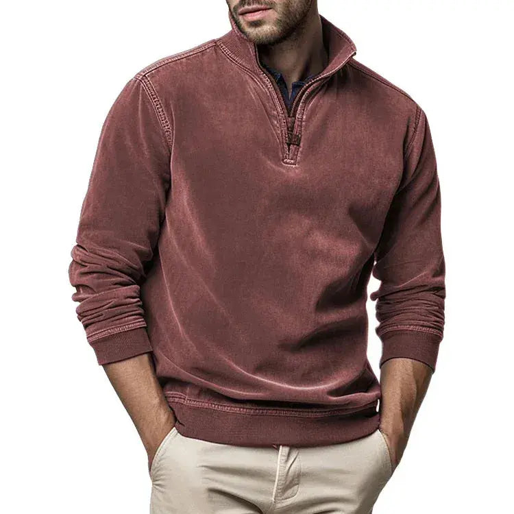 Sweatshirt - Polyester Blend Washed Fleece And Keeps Shape