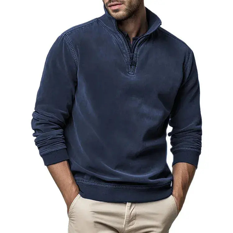 Sweatshirt - Polyester Blend Washed Fleece And Keeps Shape